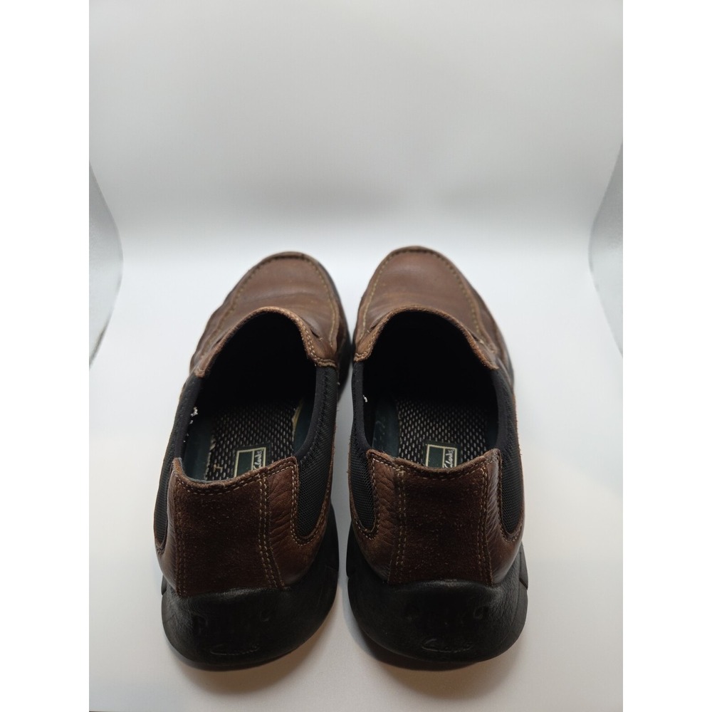 Clarks Slip On Loafers Men's Size 8.5M Brown Leather Casual Comfort Shoes 78849 - Picture 4 of 7
